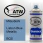 Preview: Mitsubishi, Lisbon Blue Metallic, BQS: 400ml Sprühdose, von ATW Autoteile West.